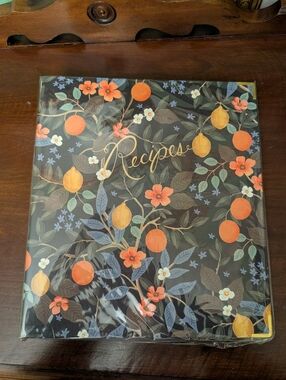 Rifle Paper Co Citrus Grove Recipe Binder New